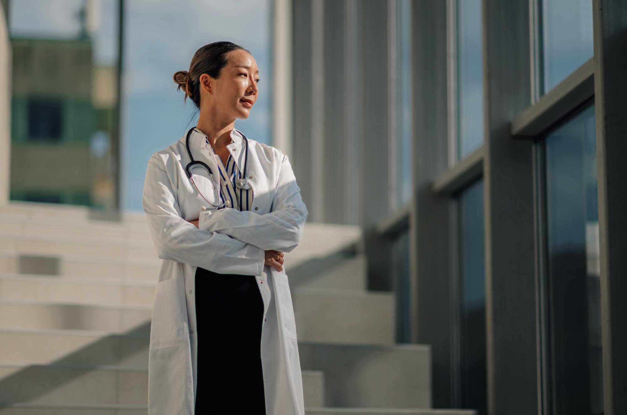 A healthcare environment connected by AWS Direct Connect