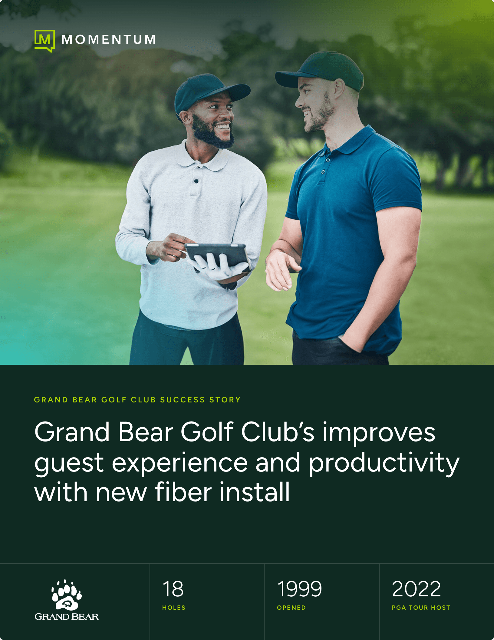 Grand Bear Golf Club case study cover