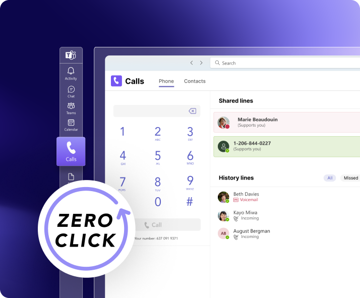 Snippet image showing the new Microsoft Teams Phone Zero-Click Disaster Recovery by Momentum.