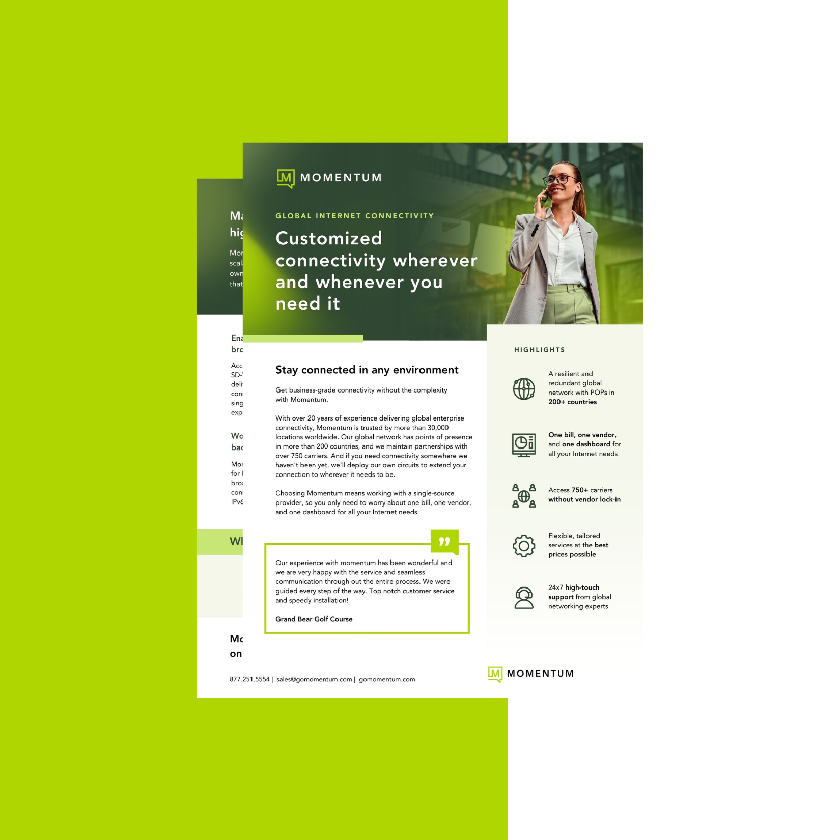 Global Internet Connectivity Datasheet