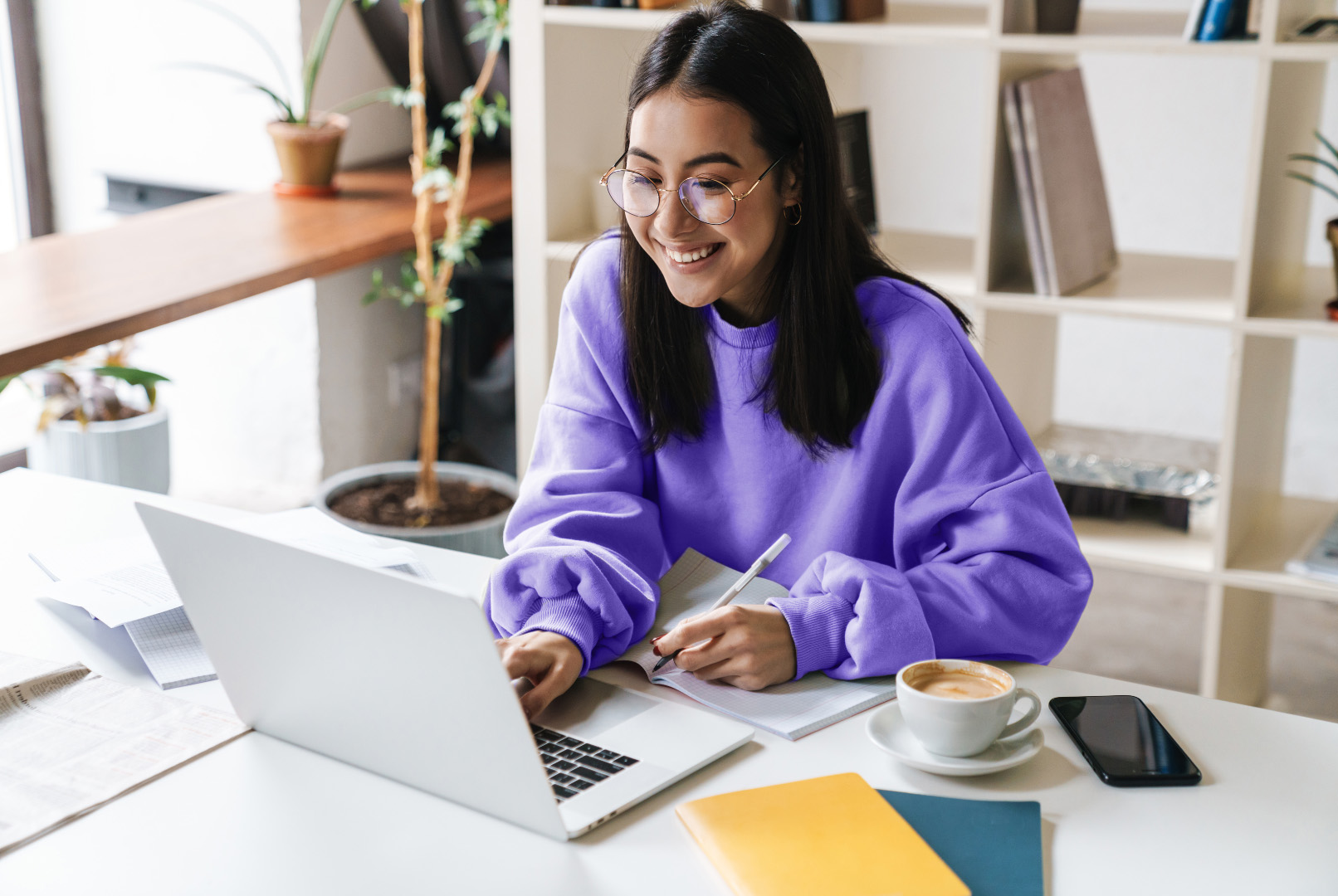 woman using operator connect