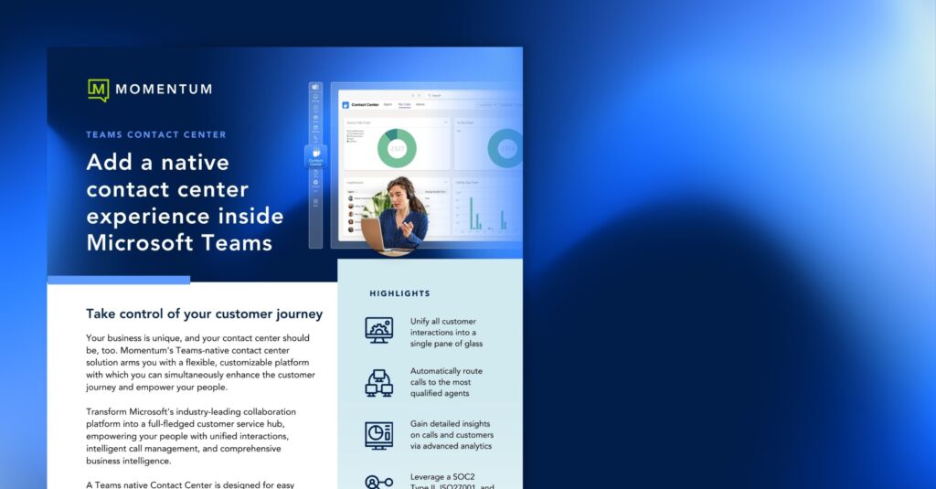 Teams Contact Center Datasheet